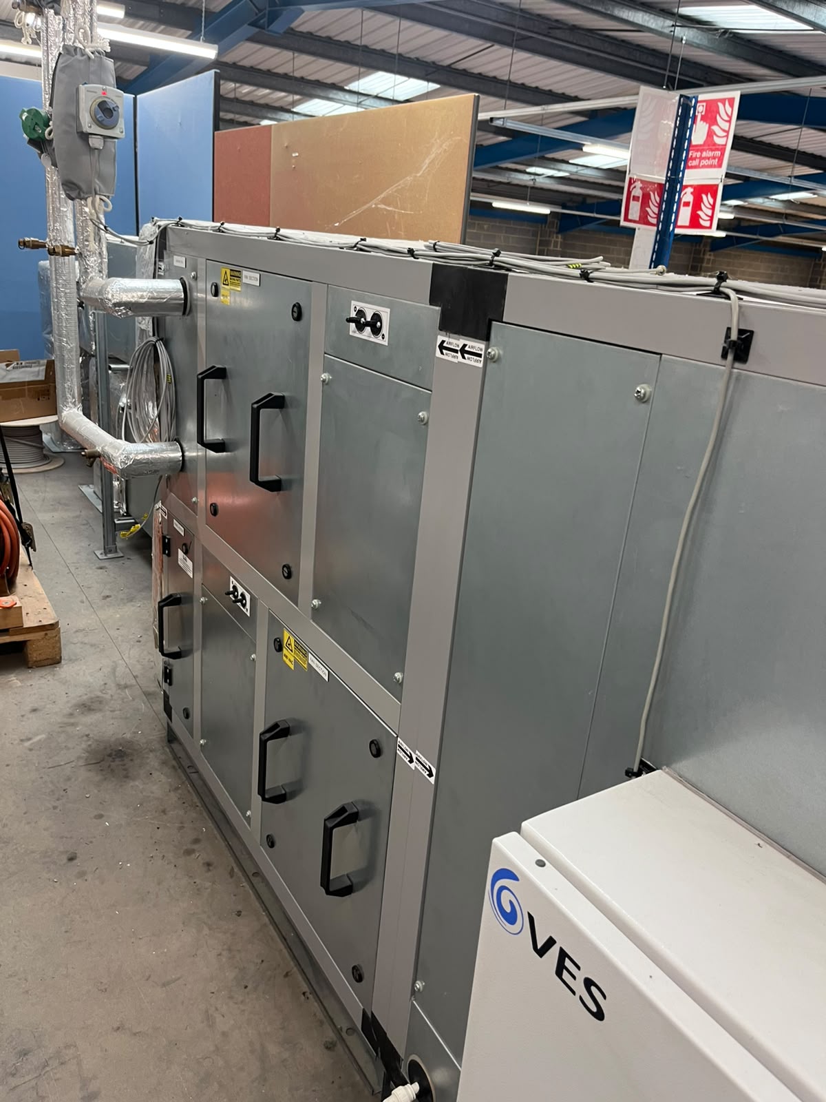 VES air-handling equipment inside the premises
